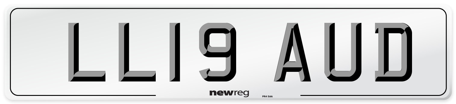 LL19 AUD Number Plate from New Reg